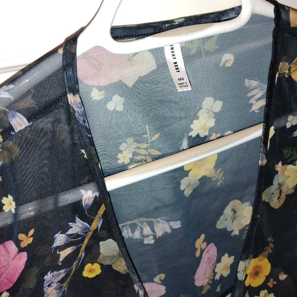 Aritzia Floral Ballet Wrap Top